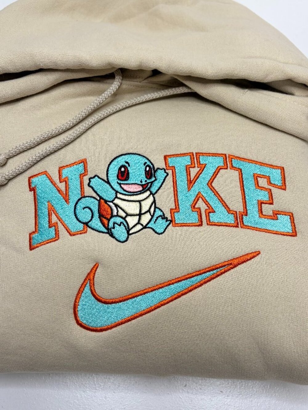 Nike Pokemon Squirtle HOODIE Embroidered Adult Unisex Hooded Anime Sweatshirt
